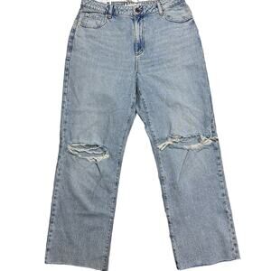 Garage Denim 90s Straight Droit Annees Jeans Size 13 Short Britney Blue